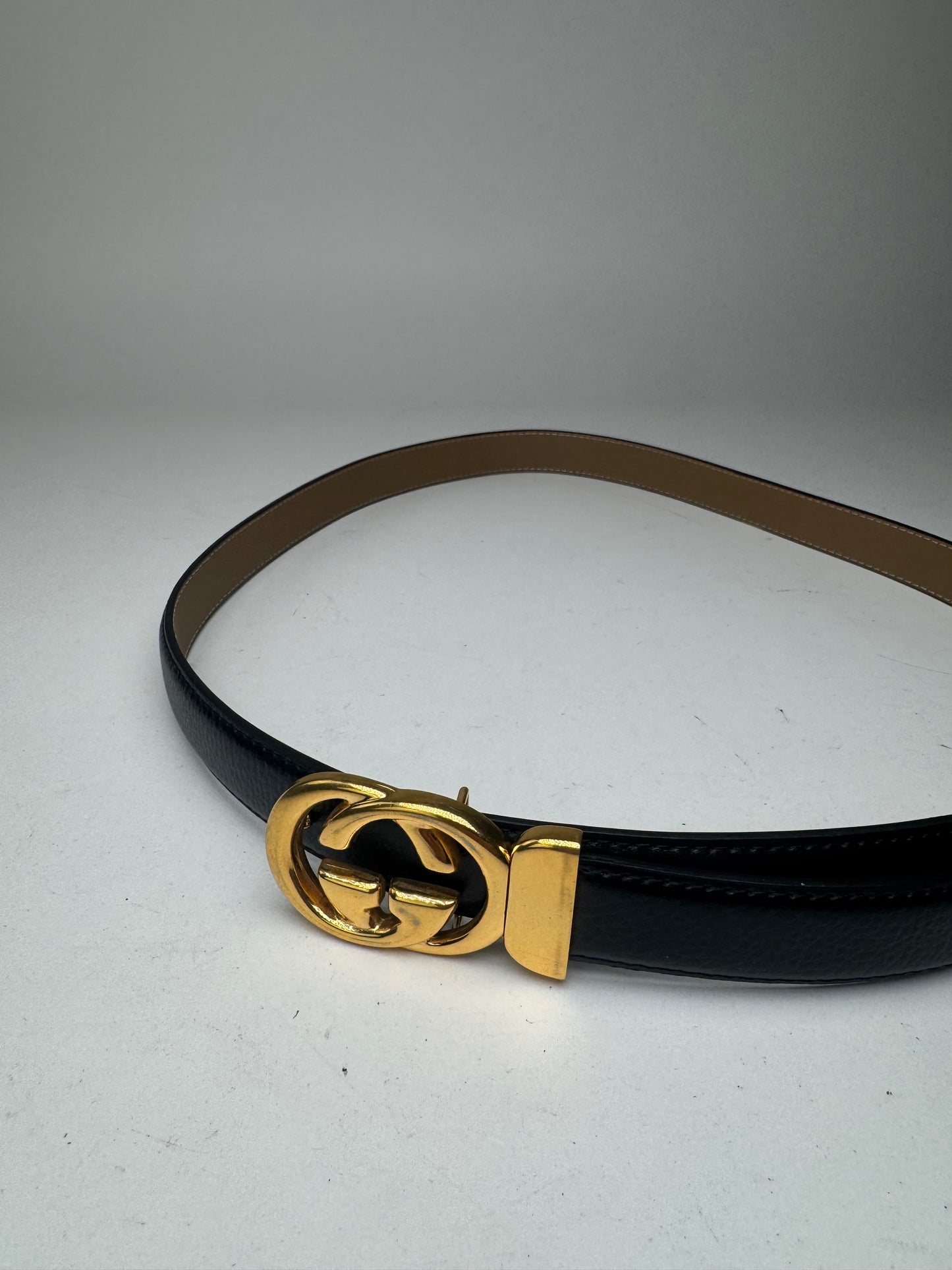 Vintage Gucci Leather belt black