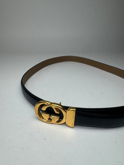 Vintage Gucci Leather belt black