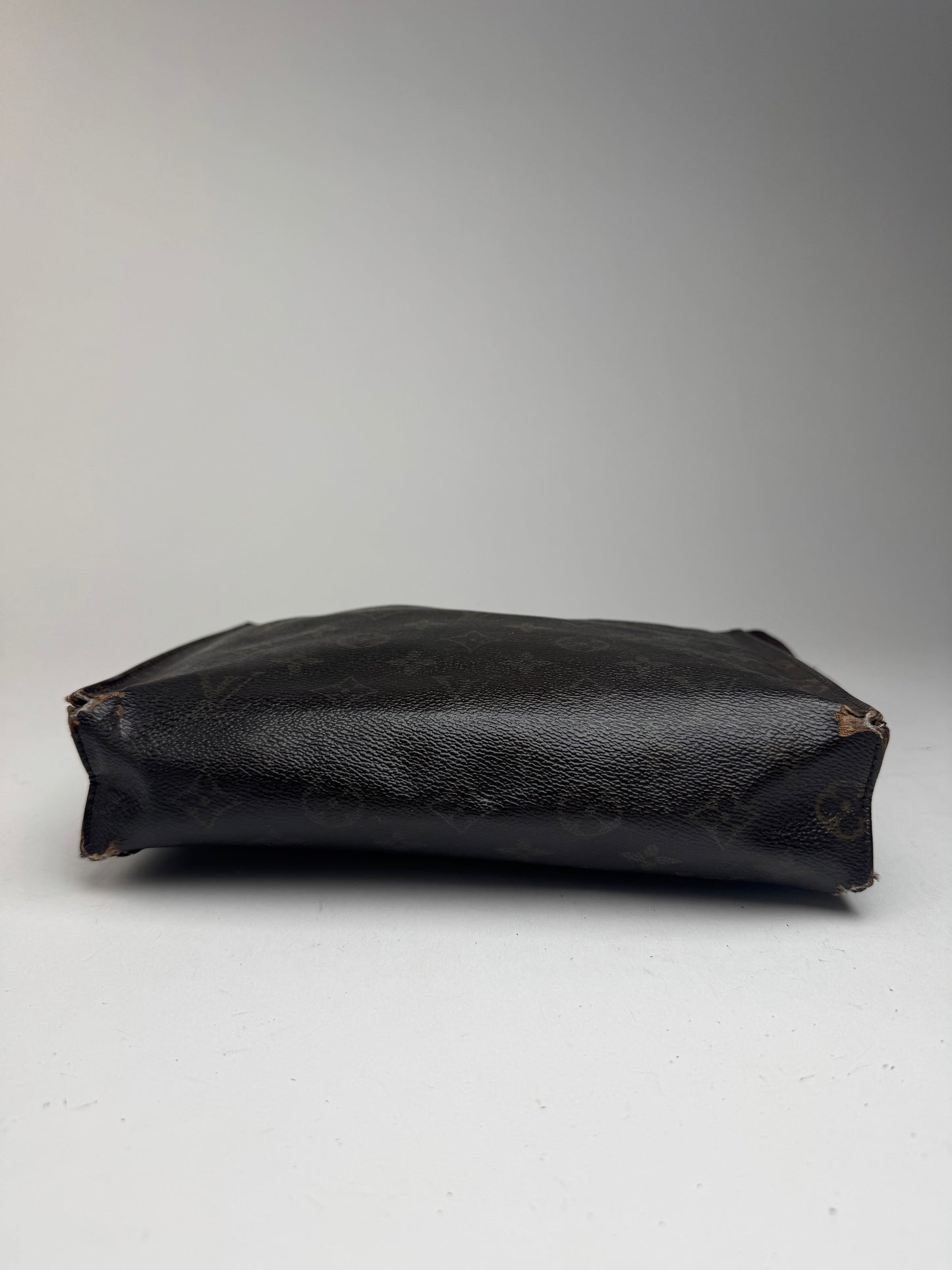 Pochette vintage Louis Vuitton en cuir Monogram marron