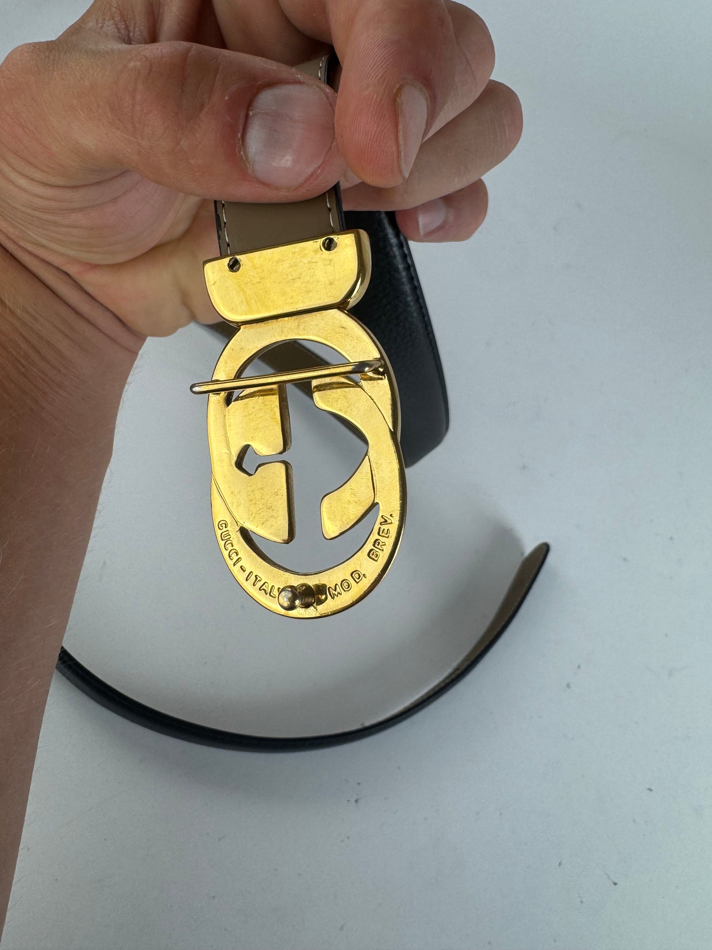 Vintage Gucci Leather belt black