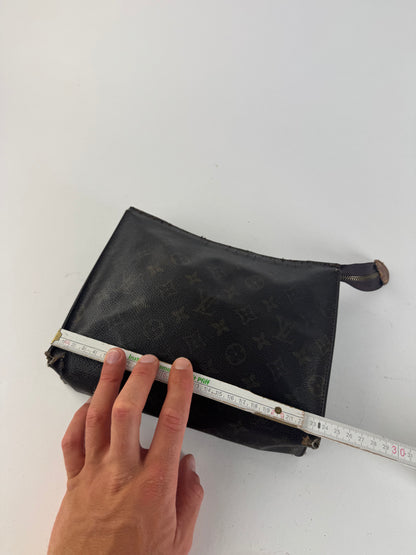 Pochette vintage Louis Vuitton en cuir Monogram marron