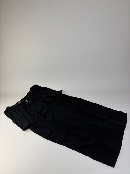 Vintage Miu Miu Sleeveless Draped Dress Black M