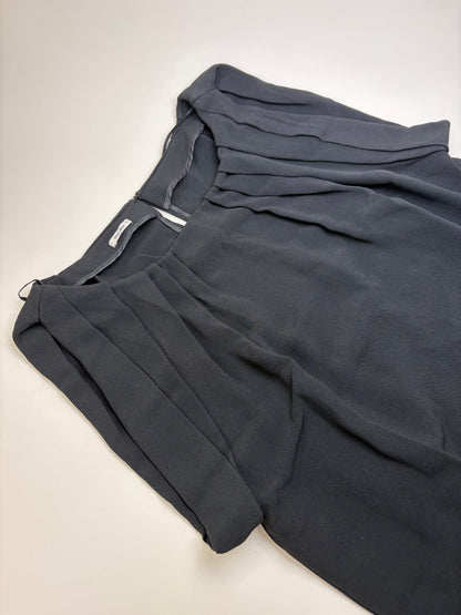 Vintage Miu Miu Sleeveless Draped Dress Black M