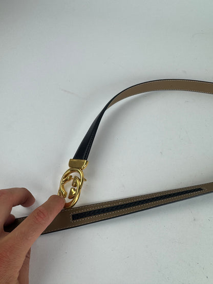Vintage Gucci Leather belt black