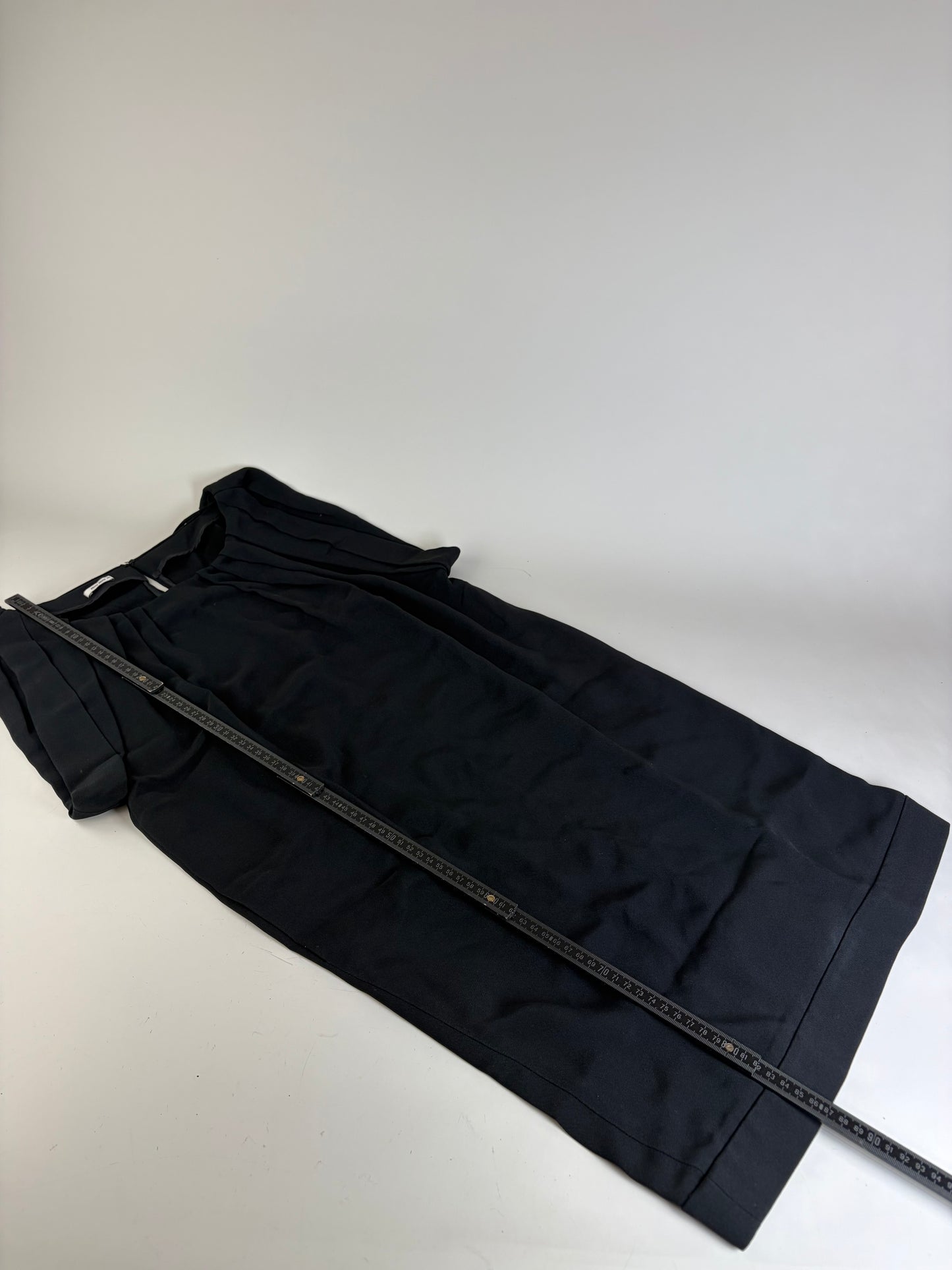 Vintage Miu Miu Sleeveless Draped Dress Black M
