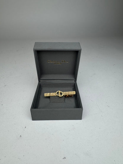 Vintage Dior Metal Money / Tie Clamp golden