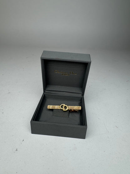 Vintage Dior Metal Money / Tie Clamp golden