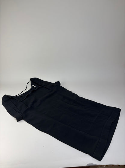 Vintage Miu Miu Sleeveless Draped Dress Black M
