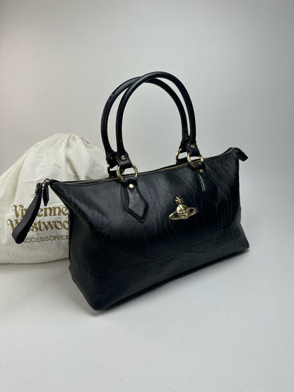 Vintage Vivienne Westwood Leather Bag Black