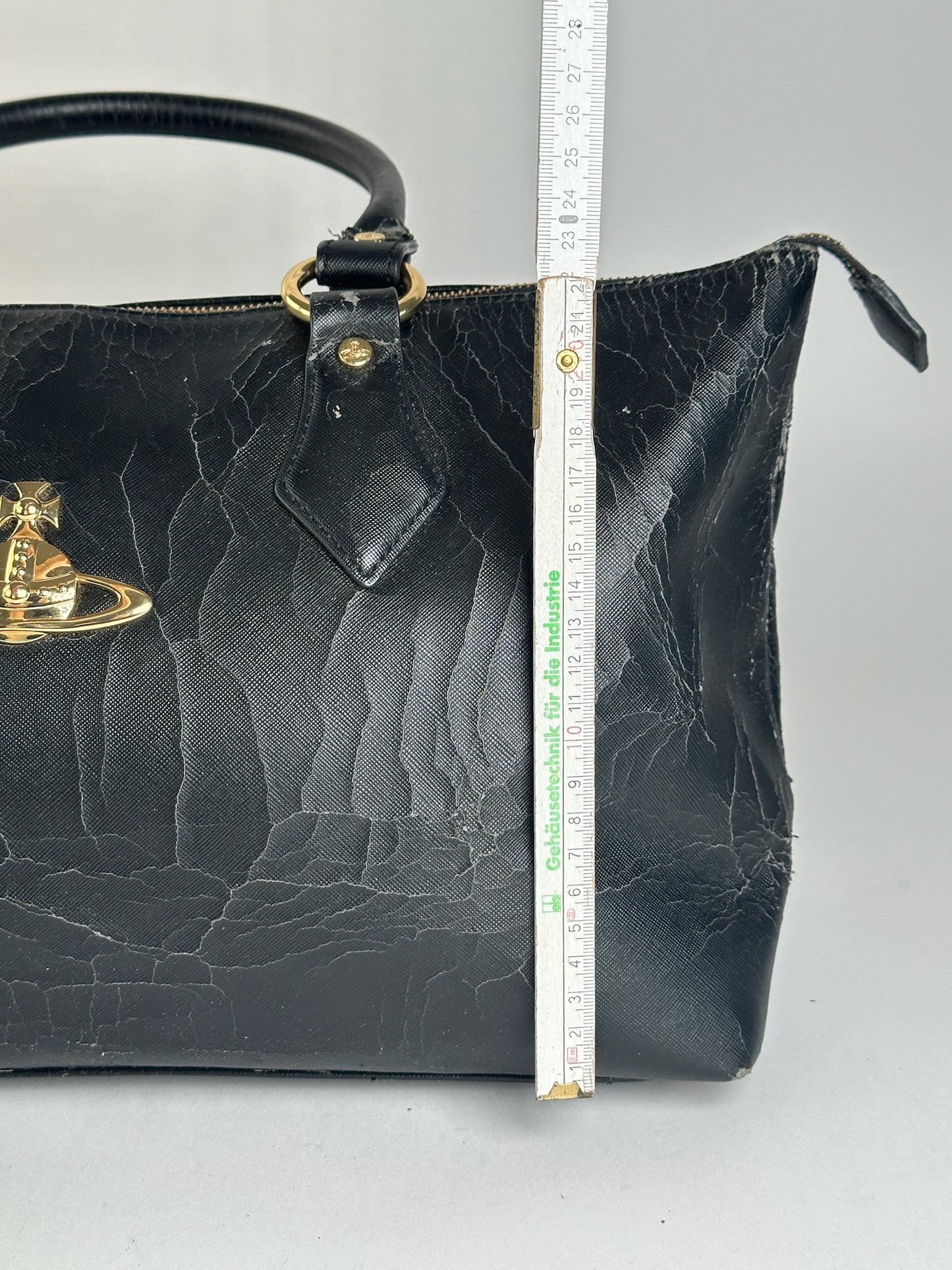 Vintage Vivienne Westwood Leather Bag Black