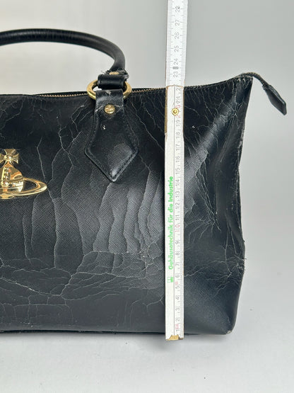 Vintage Vivienne Westwood Leather Bag Black