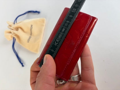 Vintage Louis Vuitton Monogram Monogram Vernis Patent Key Holder Late 1990s Red