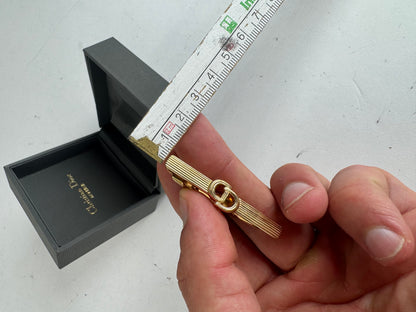 Vintage Dior Metal Money / Tie Clamp golden