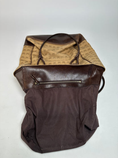 Vintage Bottega Veneta Butterfly Monogram Tote Bag Camel Brown