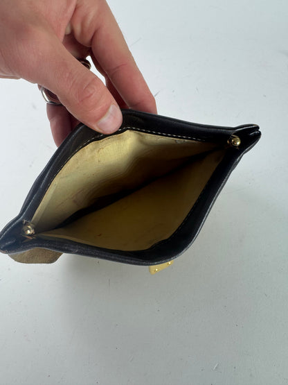 Vintage Loewe Madrid Leather Suede Anagram Clutch Brown