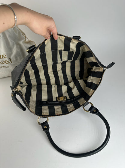 Vintage Vivienne Westwood Leather Bag Black