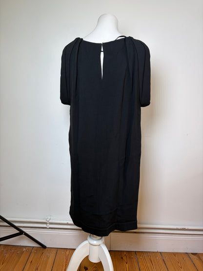 Vintage Miu Miu Sleeveless Draped Dress Black M