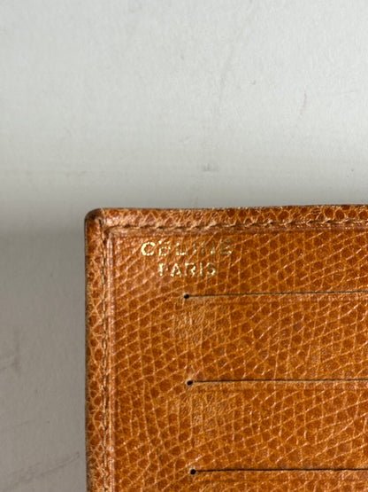 Vintage Celine Paris Snake Emblossed Long Leather wallet Brown