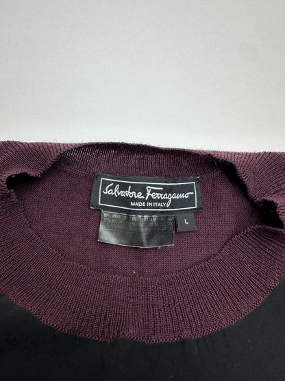 Vintage Ferragamo Wool Dress Black