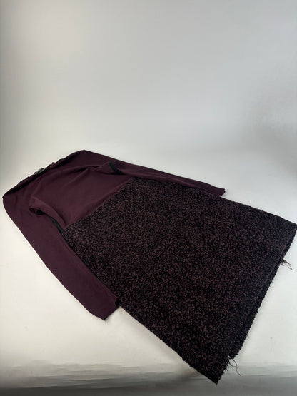 Vintage Ferragamo Wool Dress Black