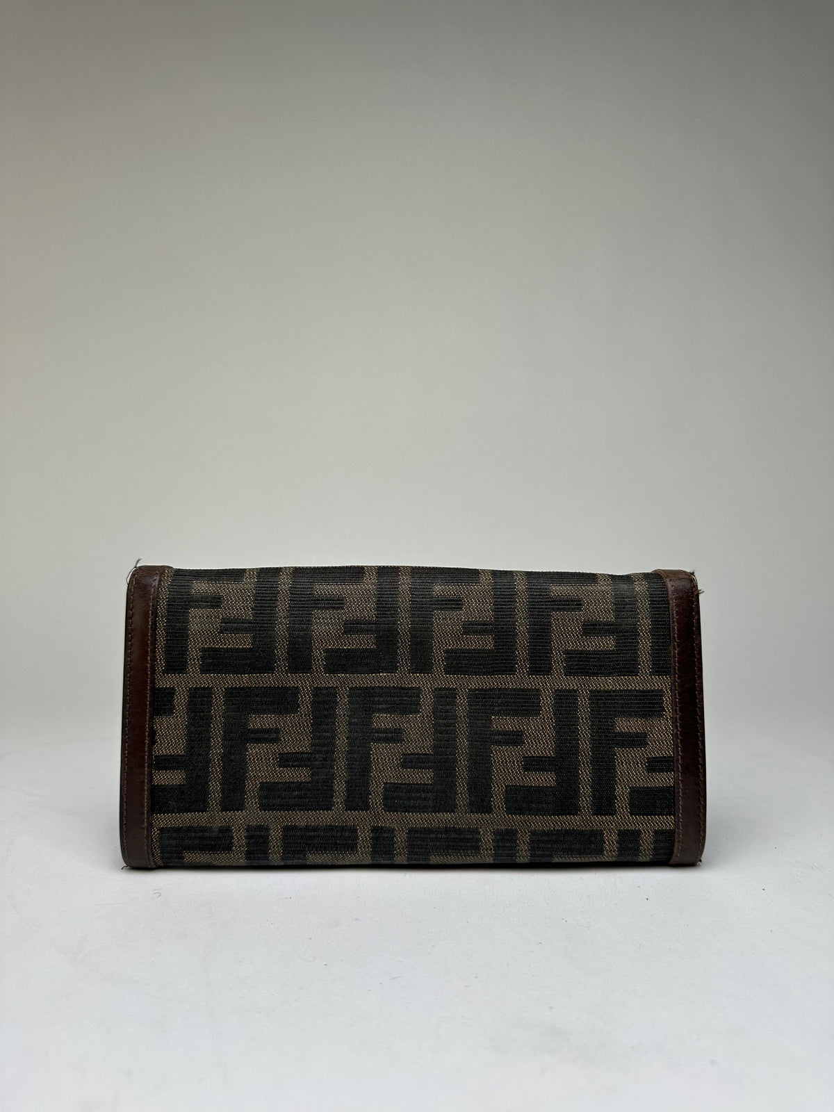 Vintage Fendi Zucca Bifold Wallet Late 1990s Brown