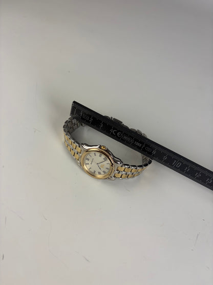 Vintage Burberry Stainless Steel Bracelet Watch Silver Gold