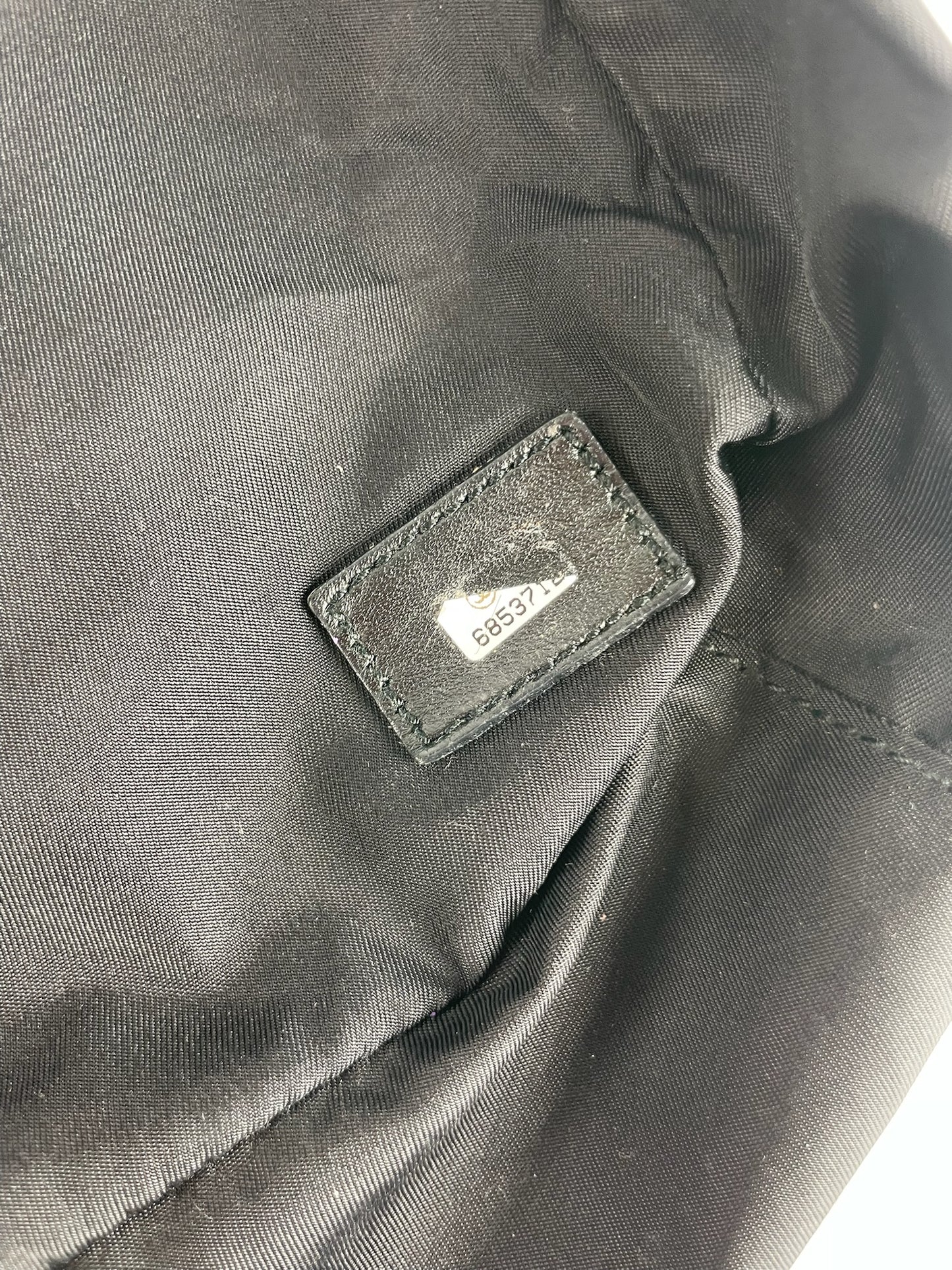 Vintage Chanel Monogram New Travel Line Handbag Black