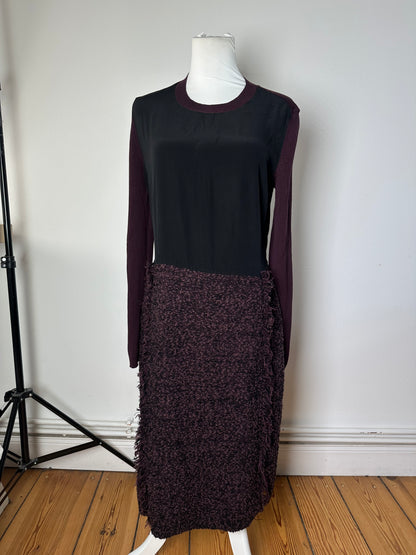 Vintage Ferragamo Wool Dress Black