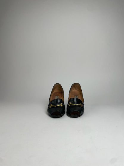 Vintage Celine Leather Pumps Black EU36