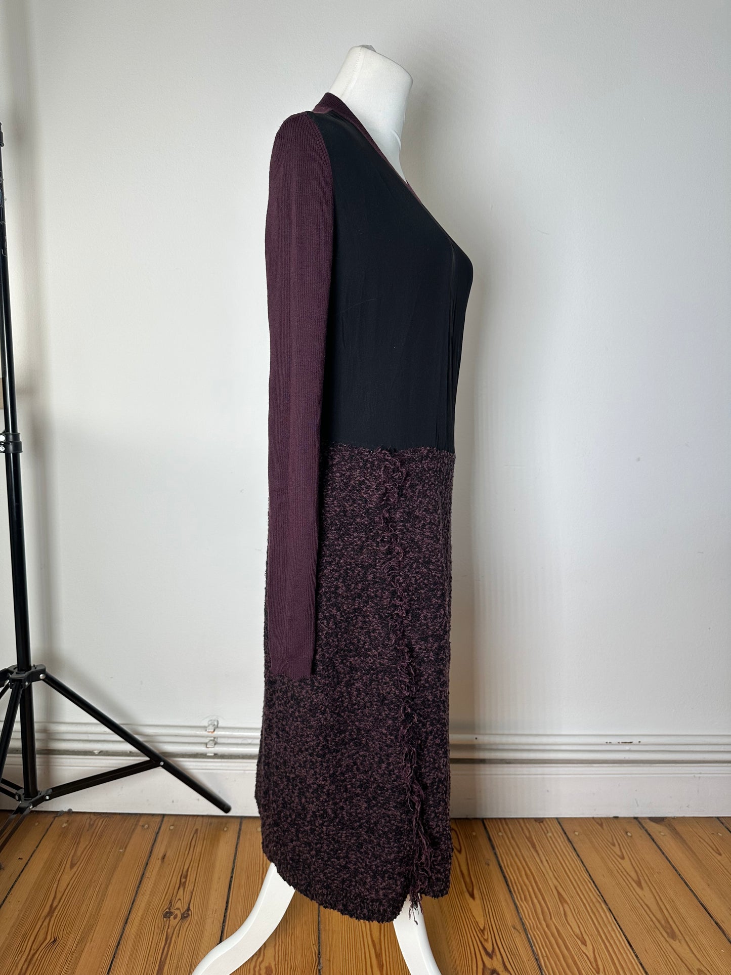 Vintage Ferragamo Wool Dress Black