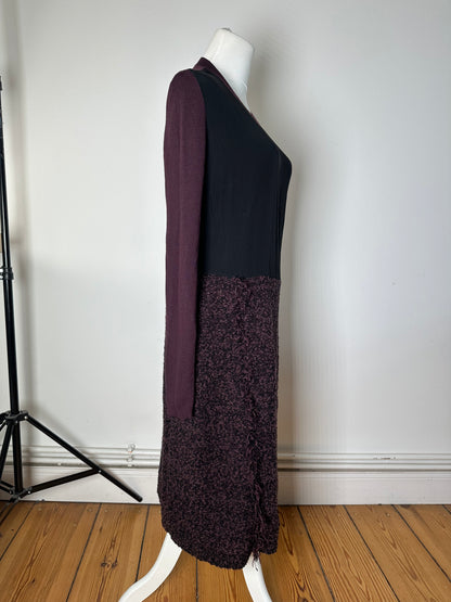 Vintage Ferragamo Wool Dress Black