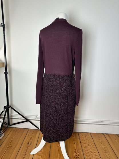Vintage Ferragamo Wool Dress Black