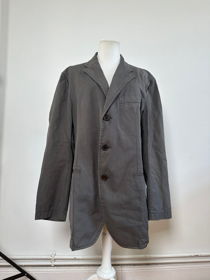 Vintage Issey Miyake Men's Cotton Blend Jacket Grey M
