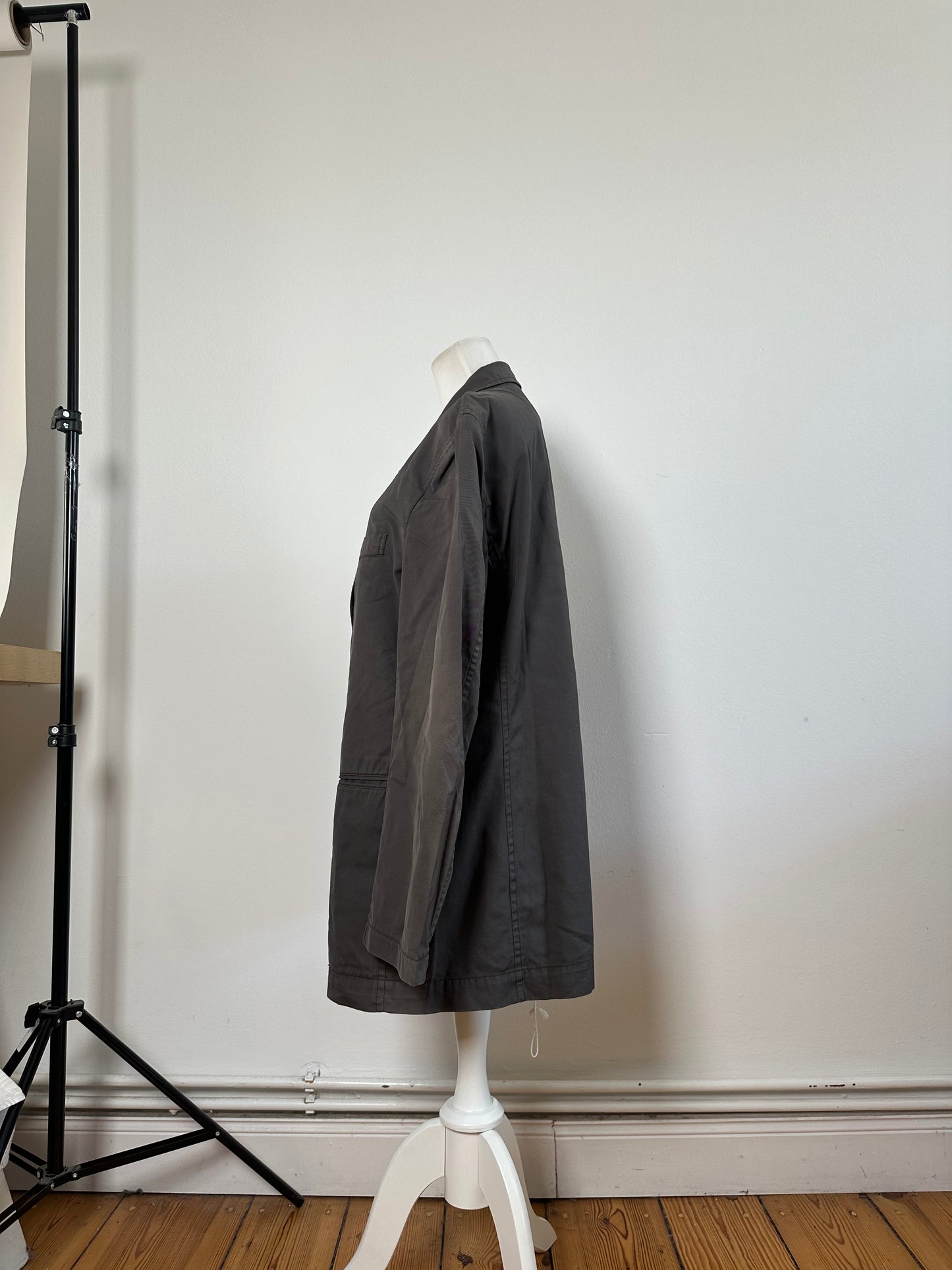 Vintage Issey Miyake Men's Cotton Blend Jacket Grey M
