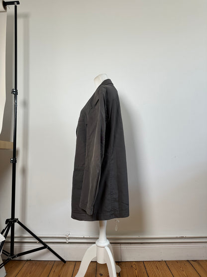 Vintage Issey Miyake Men's Cotton Blend Jacket Grey M