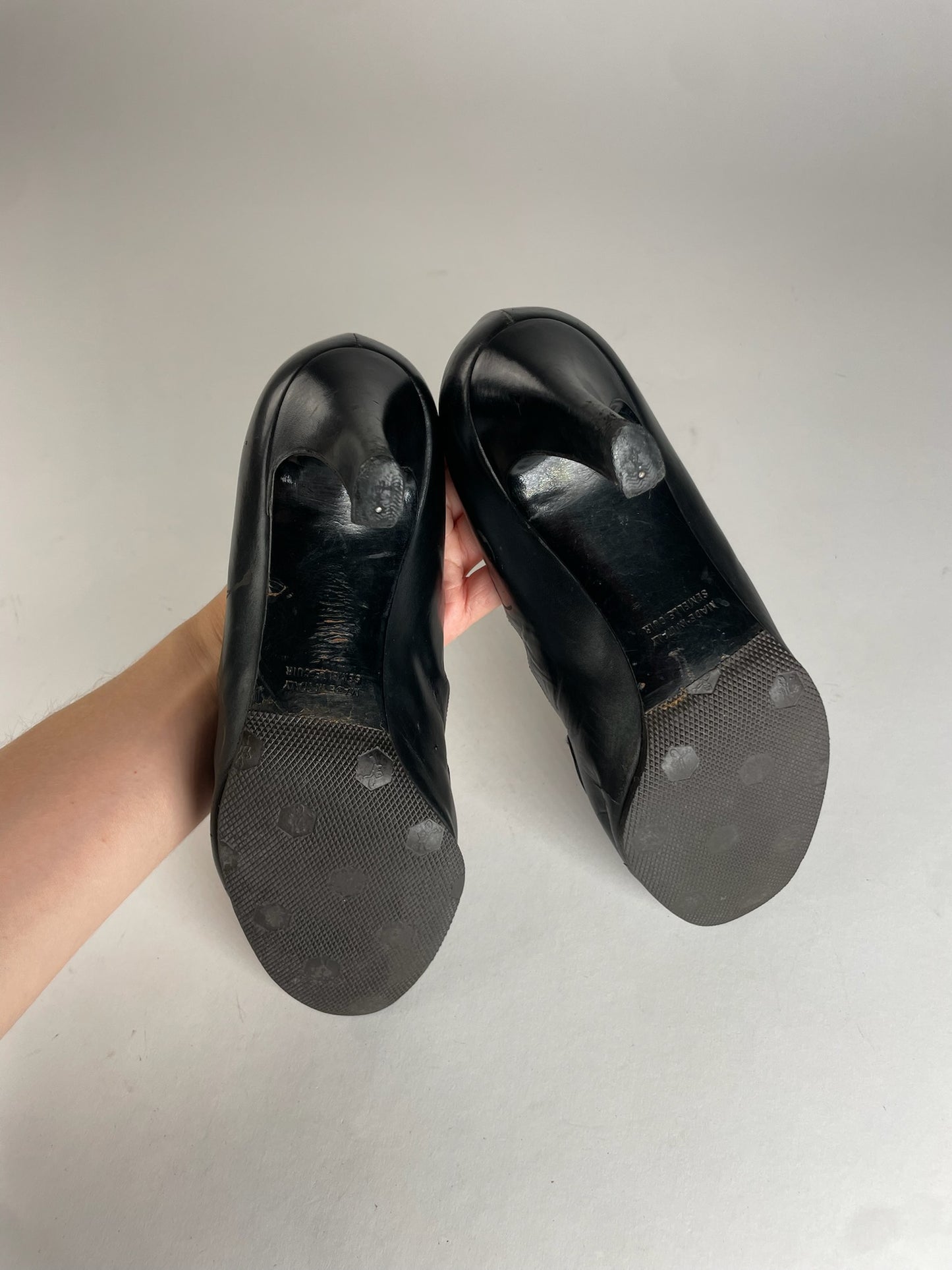 Vintage Celine Leather Pumps Black EU36