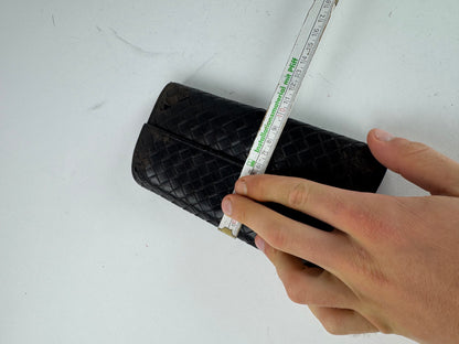 Vintage Bottega Veneta Intrecciato Leather Wallet Brown