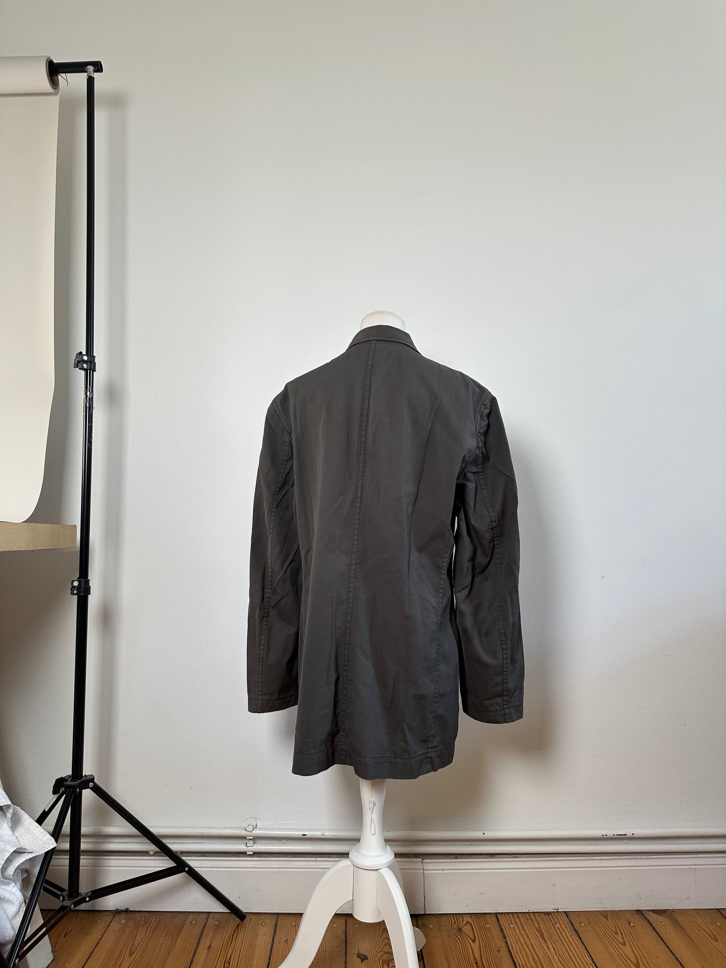 Vintage Issey Miyake Men's Cotton Blend Jacket Grey M