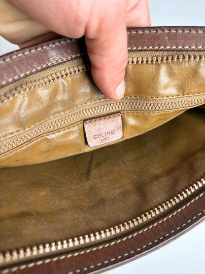 Vintage Celine Macadam Canvas Bifold Wallet c. 2007 Brown