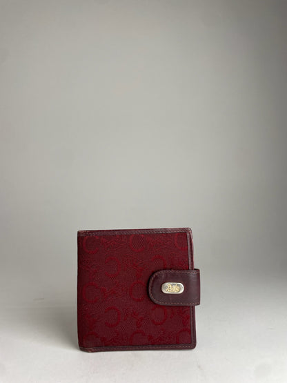 Vintage Celine Paris C Monogram Burgundy