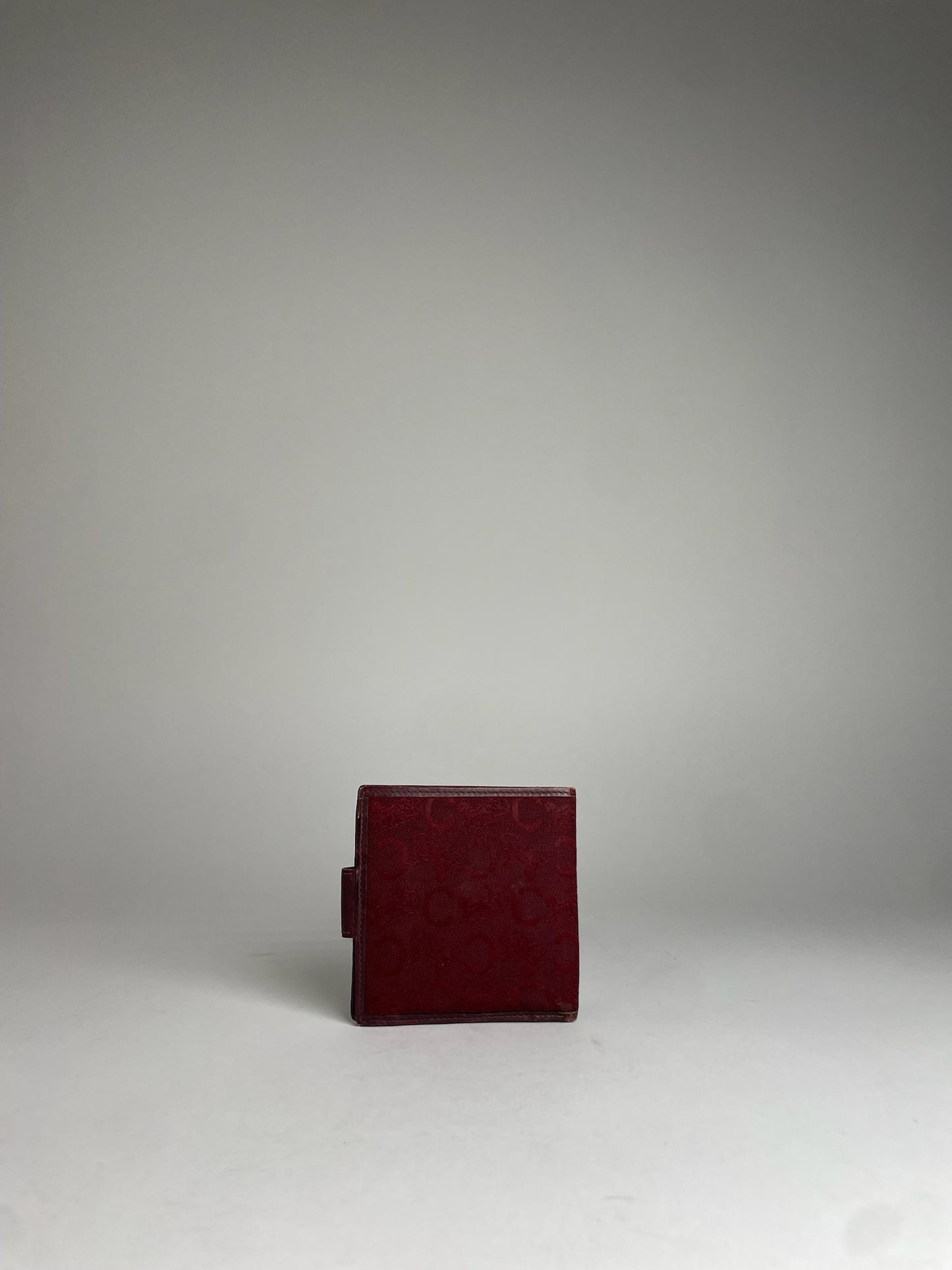 Vintage Celine Paris C Monogram Burgundy