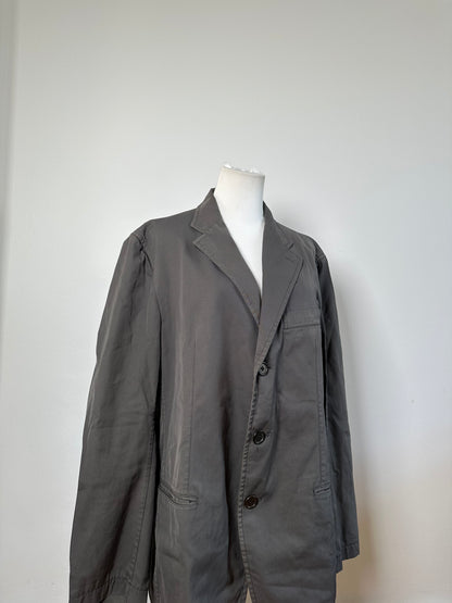 Vintage Issey Miyake Men's Cotton Blend Jacket Grey M