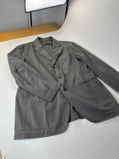 Vintage Issey Miyake Men's Cotton Blend Jacket Grey M