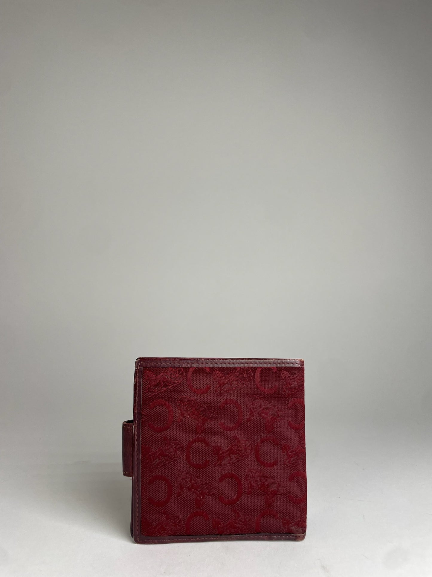 Vintage Celine Paris C Monogram Burgundy