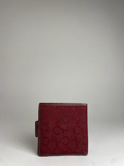 Vintage Celine Paris C Monogram Burgundy