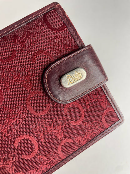 Vintage Celine Paris C Monogram Burgundy