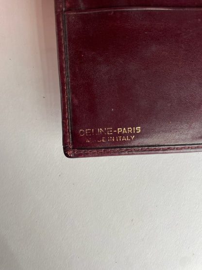Vintage Celine Paris C Monogram Burgundy