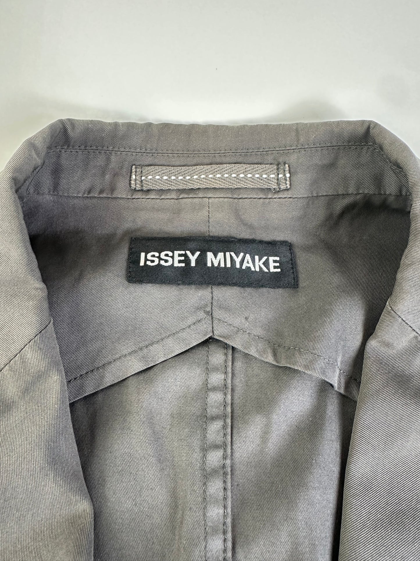 Vintage Issey Miyake Men's Cotton Blend Jacket Grey M