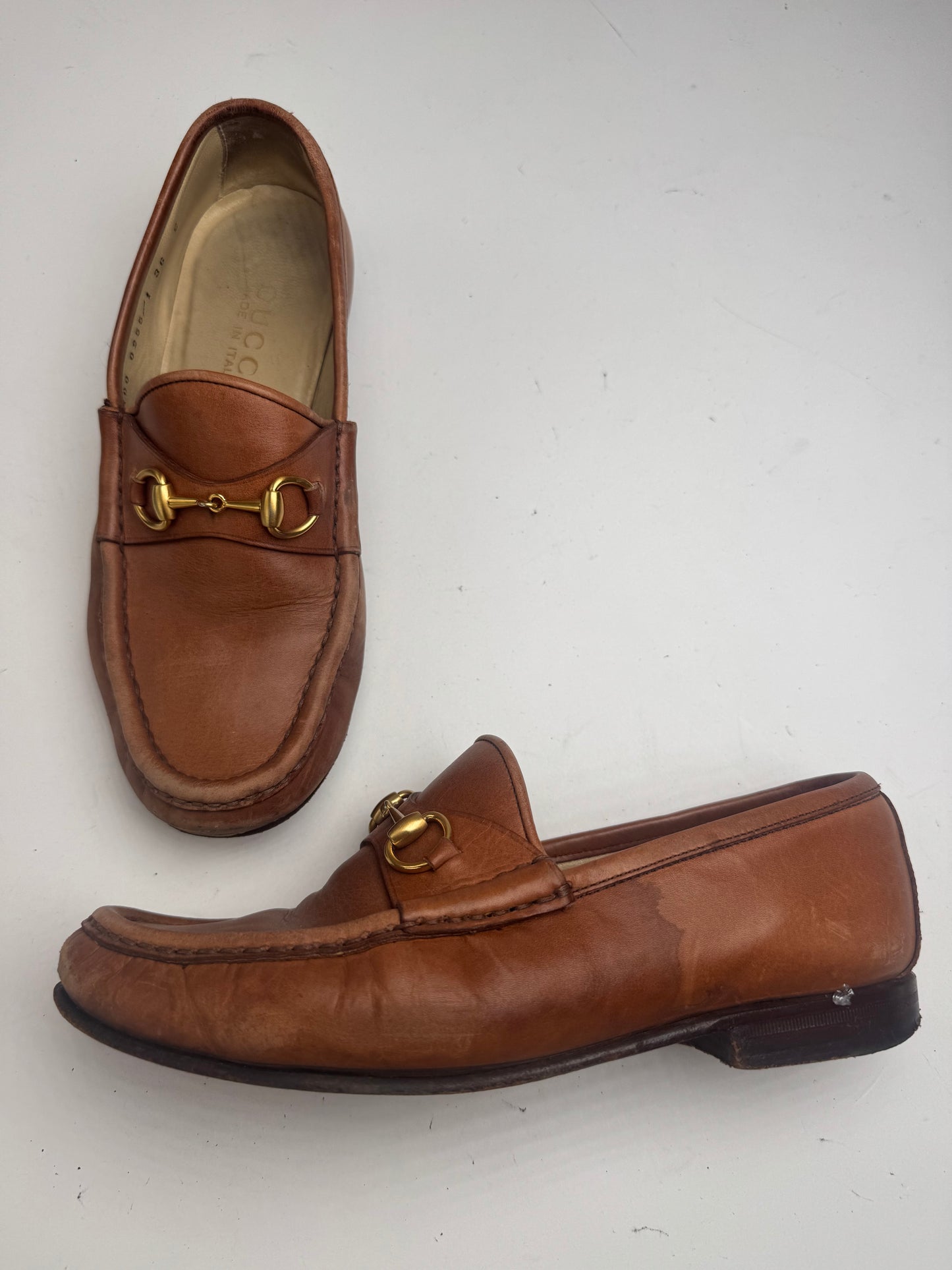 Vintage Gucci Horsebit leather Loafer brown