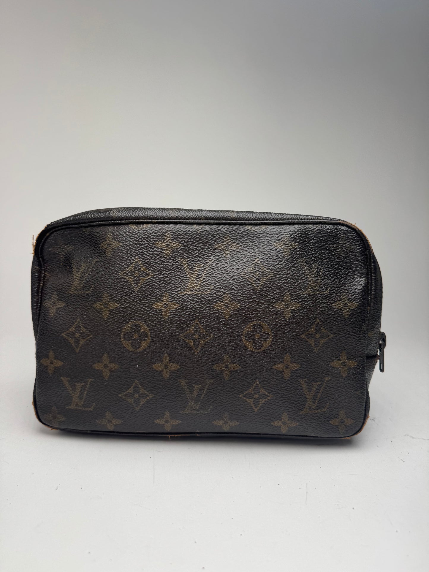 Pochette vintage Louis Vuitton en cuir Monogram marron